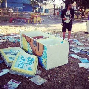 Vandalismo com a geladeira